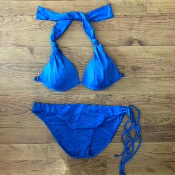 Hurley Blue Bikini with Multi-wear Top - Picture 1 of 2